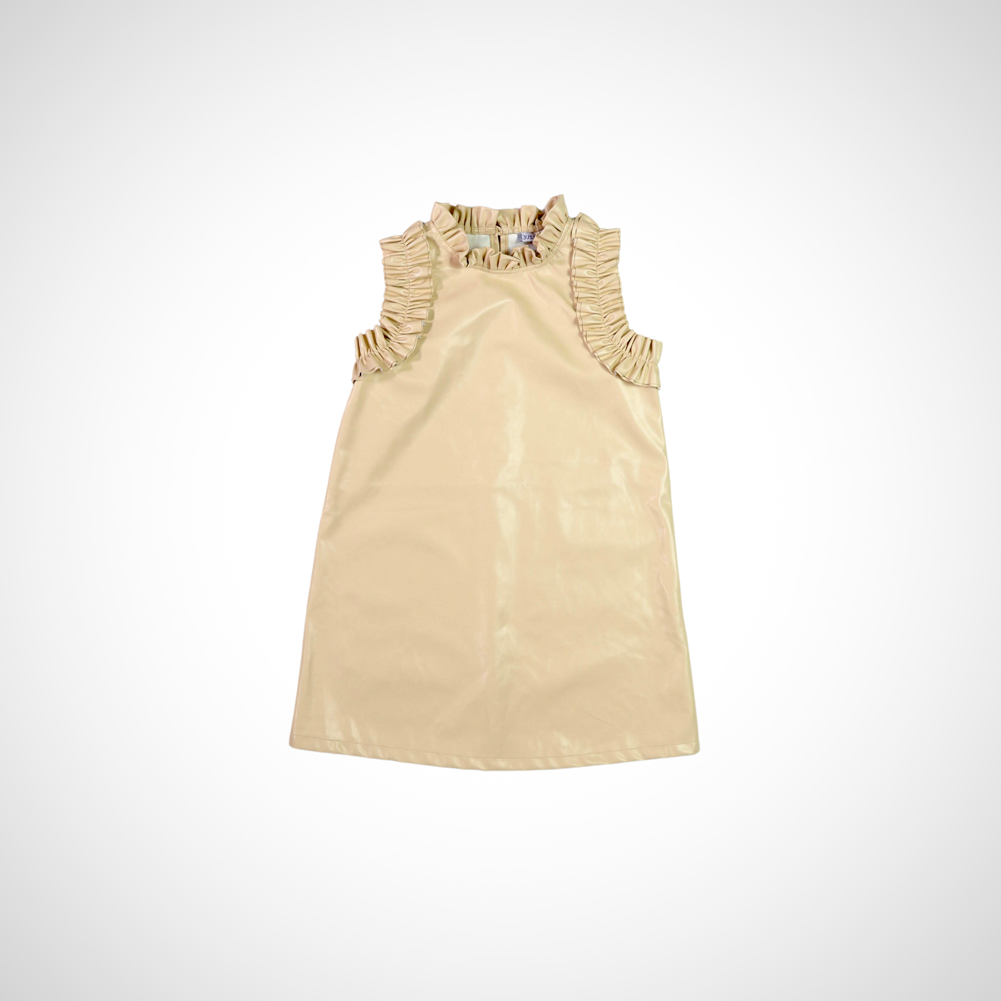 Faux Ruffle Sleeveless Mini